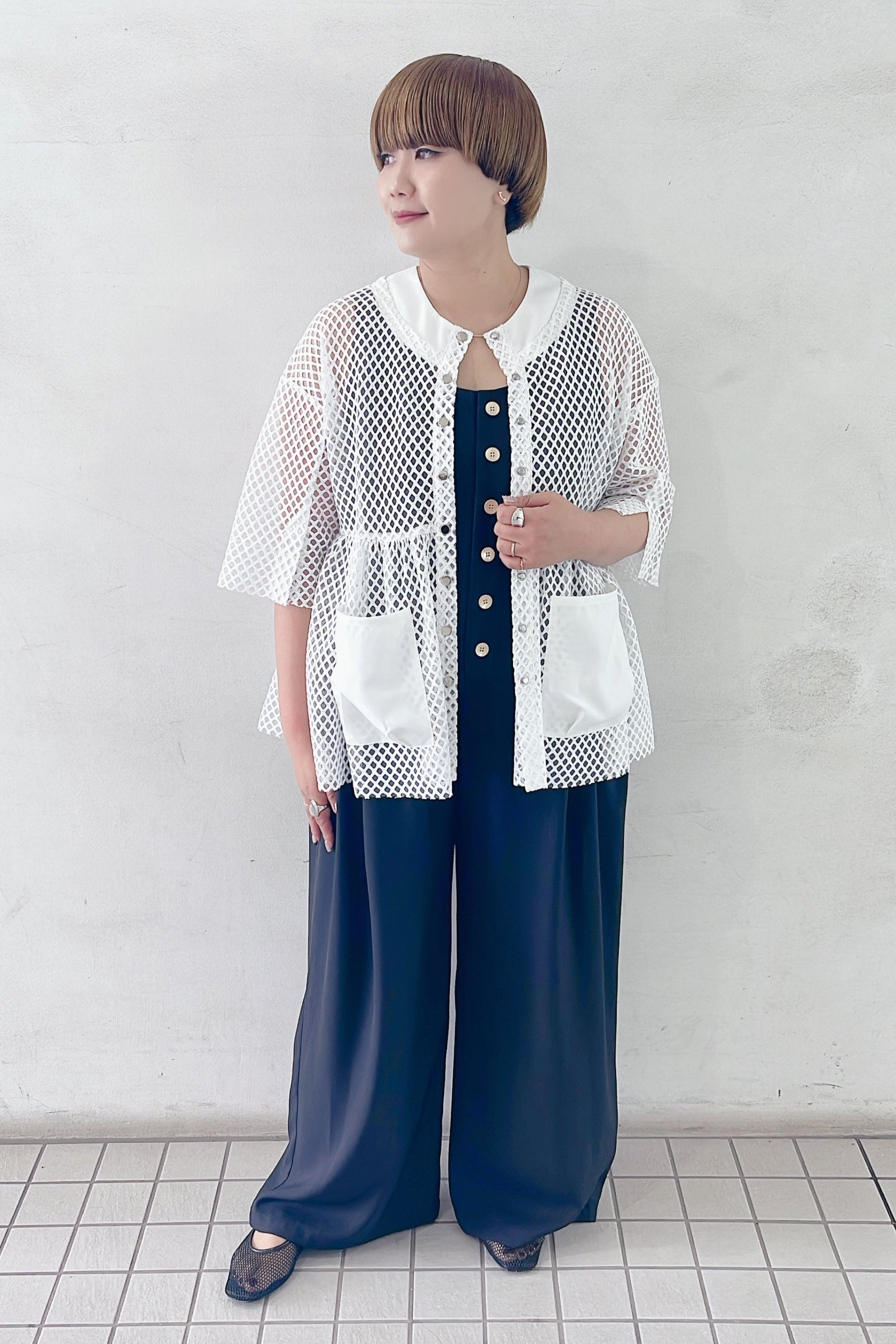 CYAN TOKYO】ギャザーポケットサロペット/610452