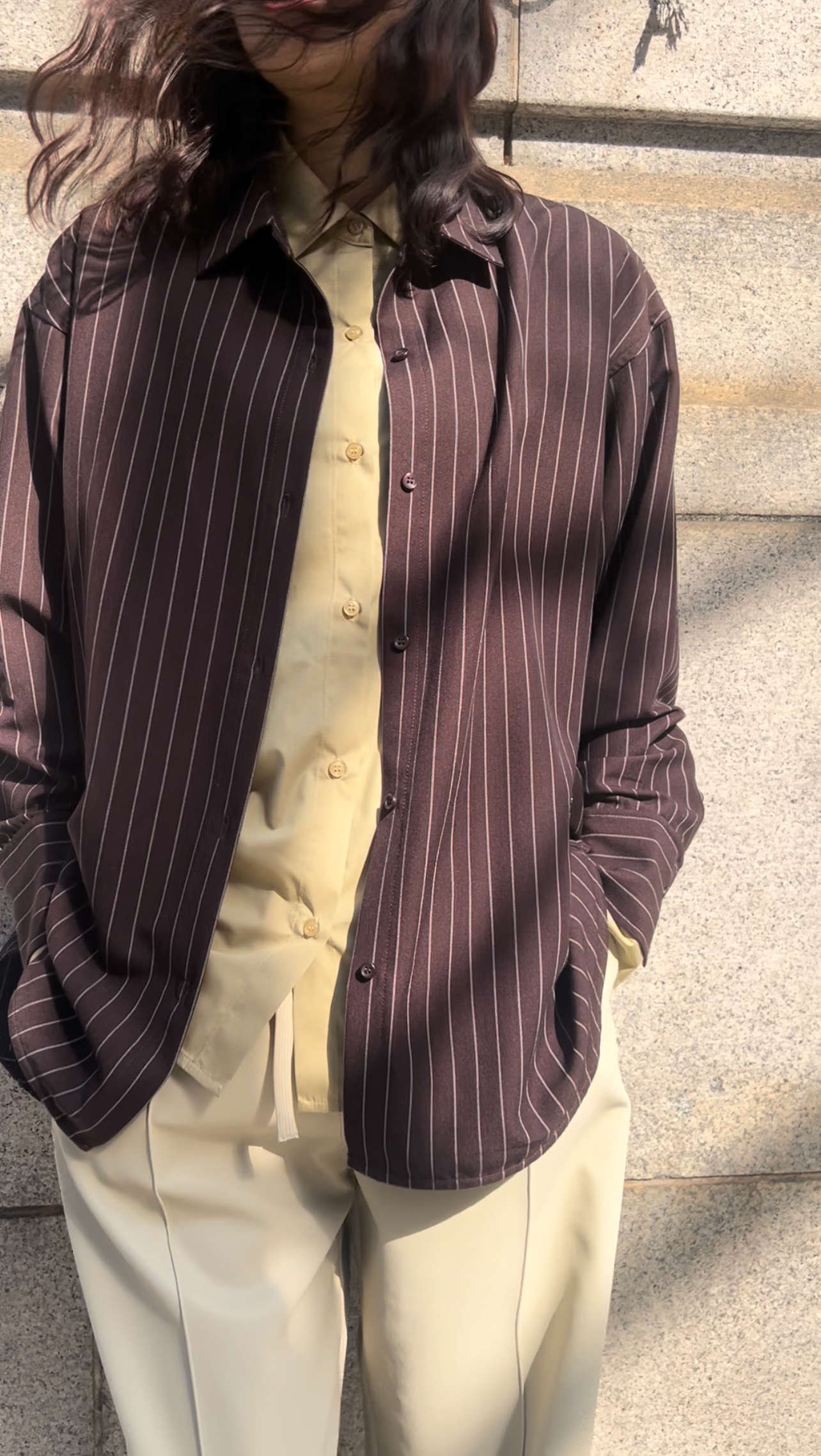 【PRIORITY】レイヤードシャツ/P66175HW