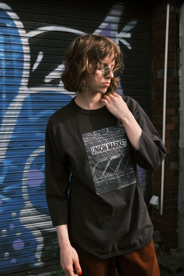 【LE MÉLANGE】9分袖プリントプルオーバー/8641002