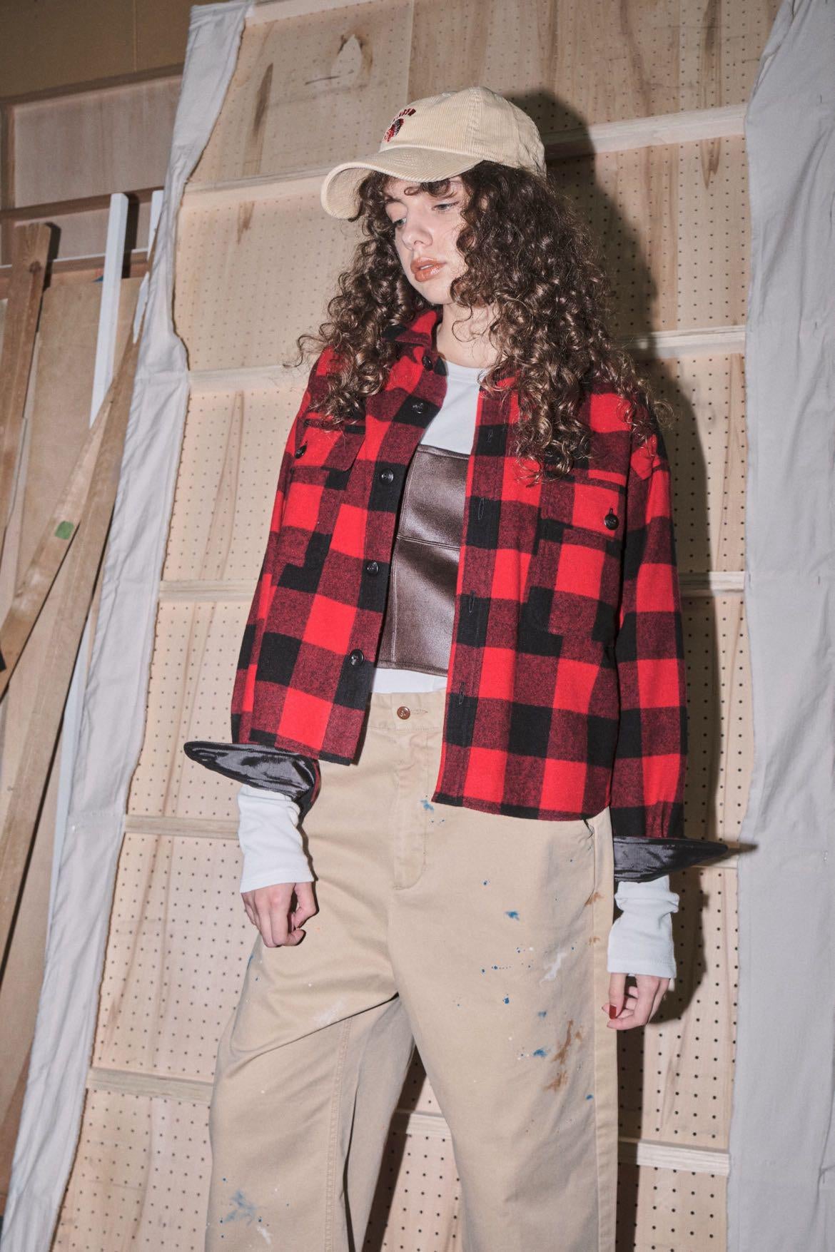 【LE MÉLANGE】バッファローチェックシャツ/8653205