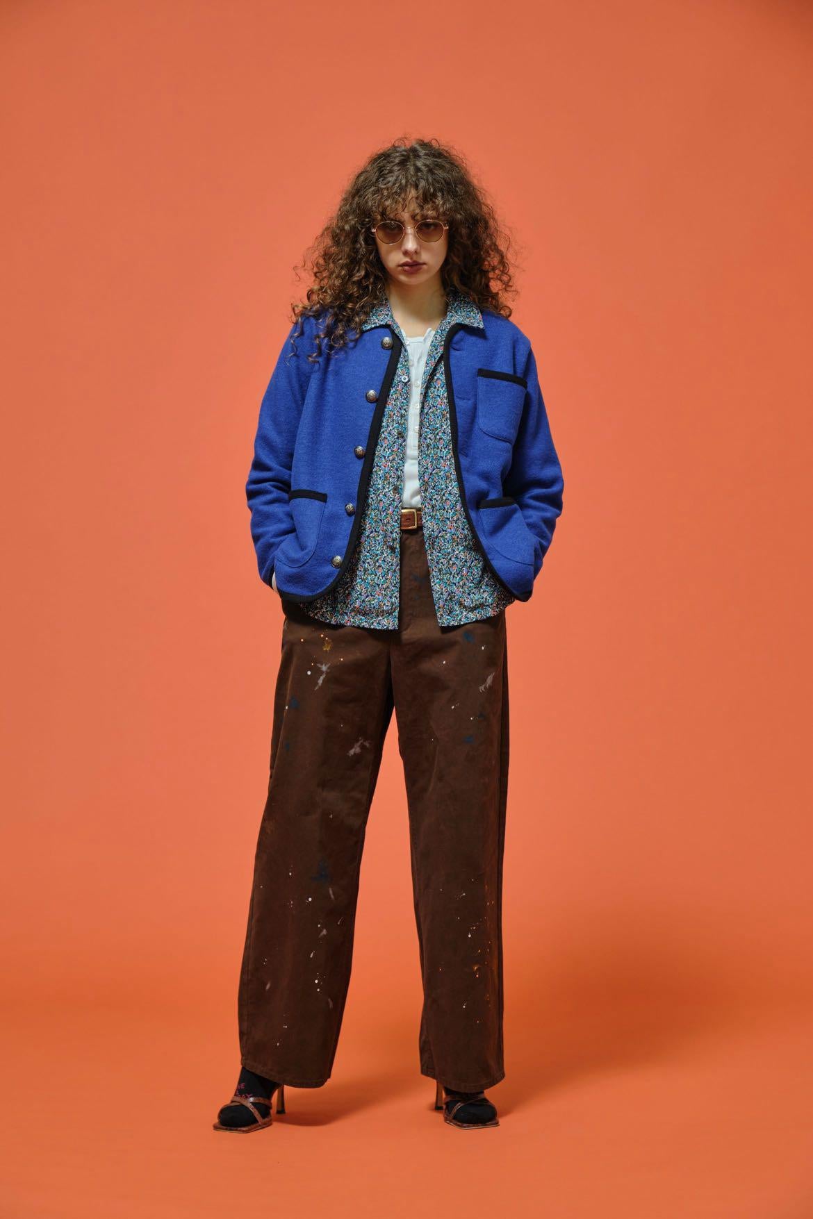 【LE MÉLANGE】ペイント加工ワイドパンツ/8653501