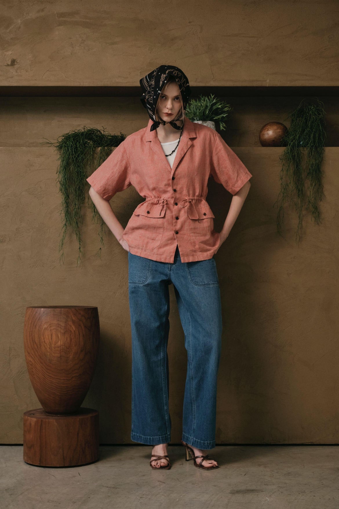 【LE MÉLANGE】デッキパンツ風デニムパンツ/8623503