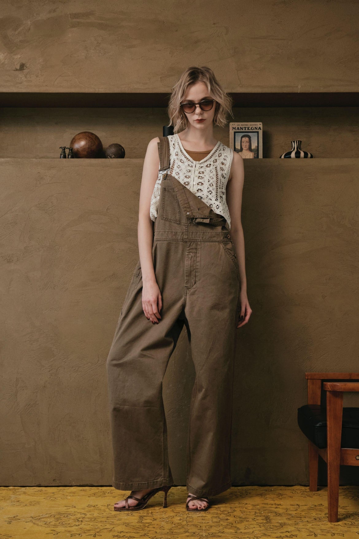 【LE MÉLANGE】バテンレースショートベスト/8623208