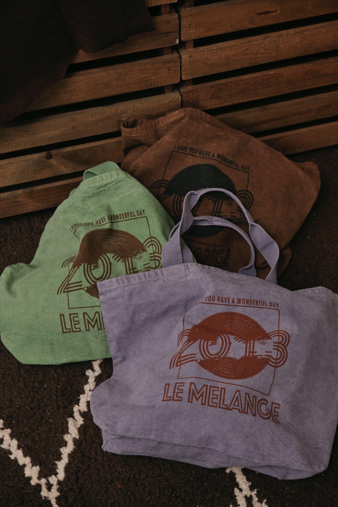 【LE MÉLANGE】ピグメントコットンキャンバストートBAG/8628003