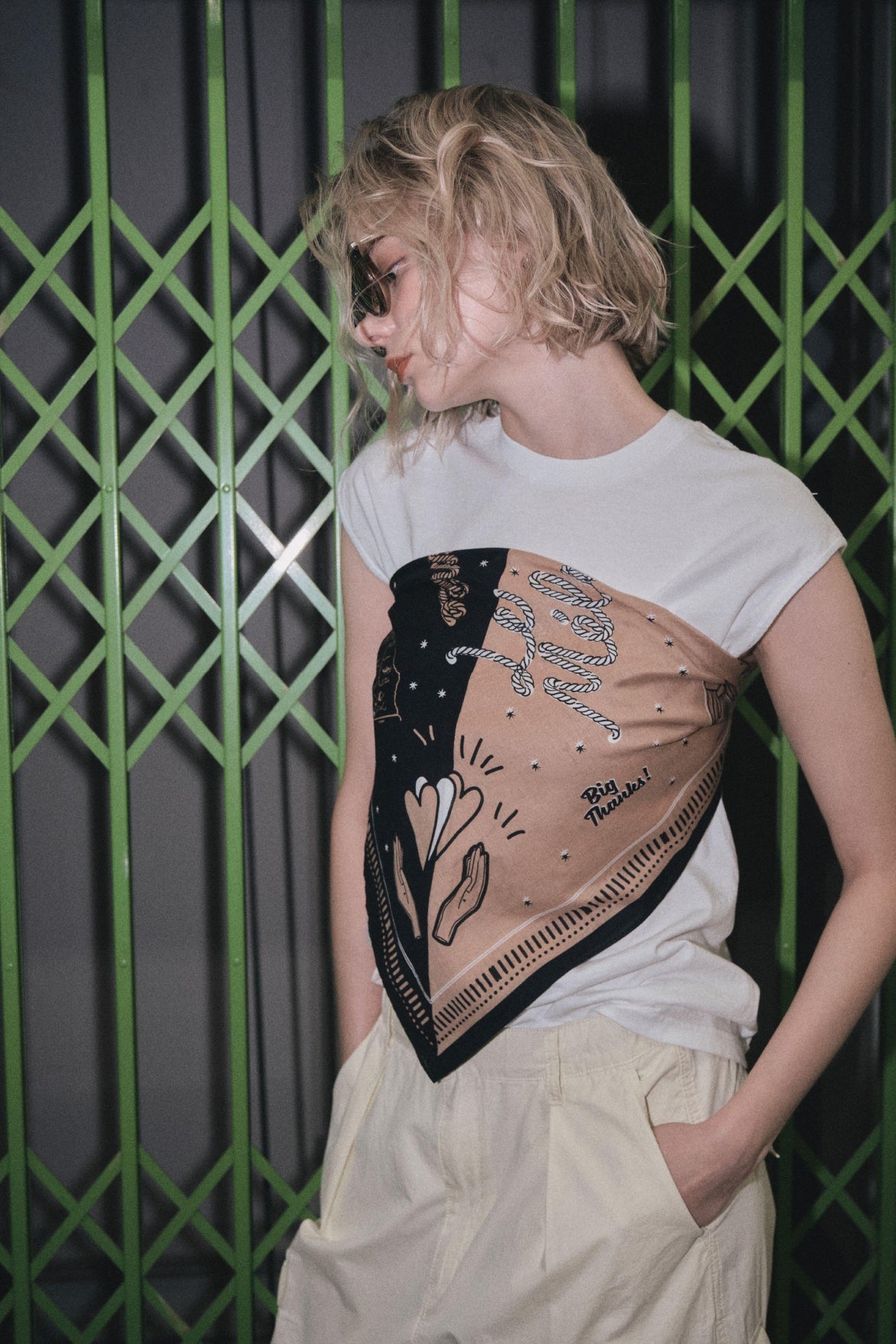 【LE MÉLANGE】ソフトコットン大判ストール/8628001