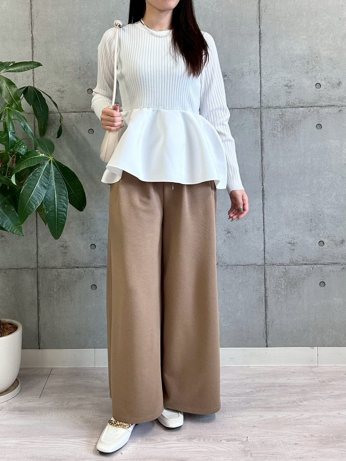 【ROSIEE】ウエストデザインタックスウェットパンツ/R780340