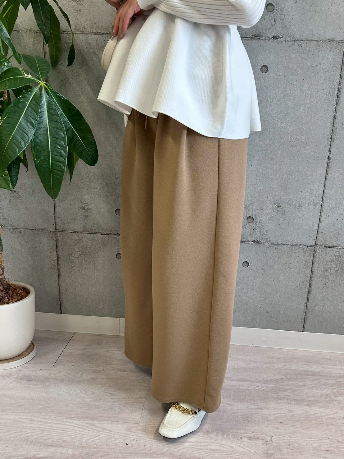 【ROSIEE】ウエストデザインタックスウェットパンツ/R780340