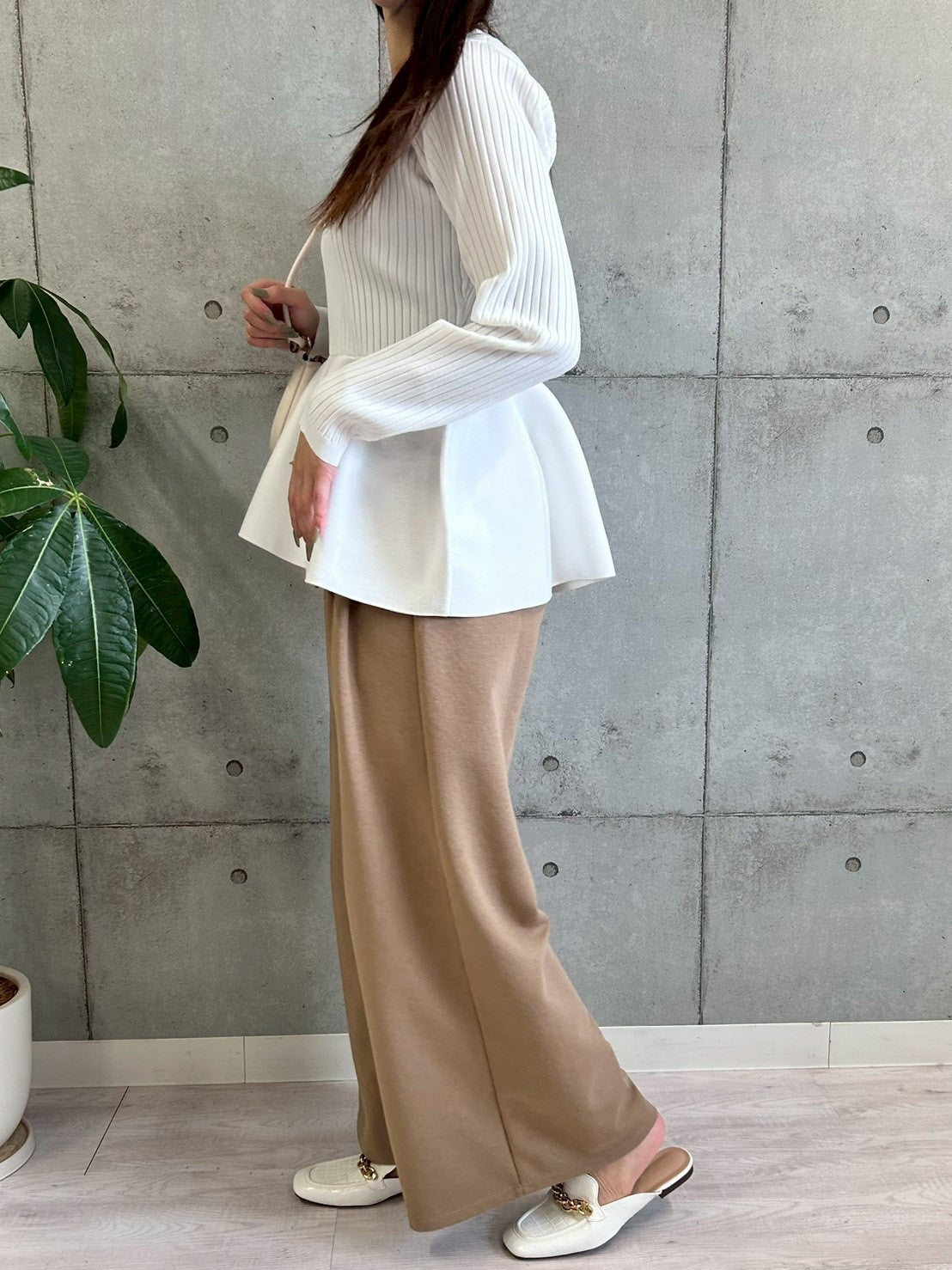 【ROSIEE】ウエストデザインタックスウェットパンツ/R780340