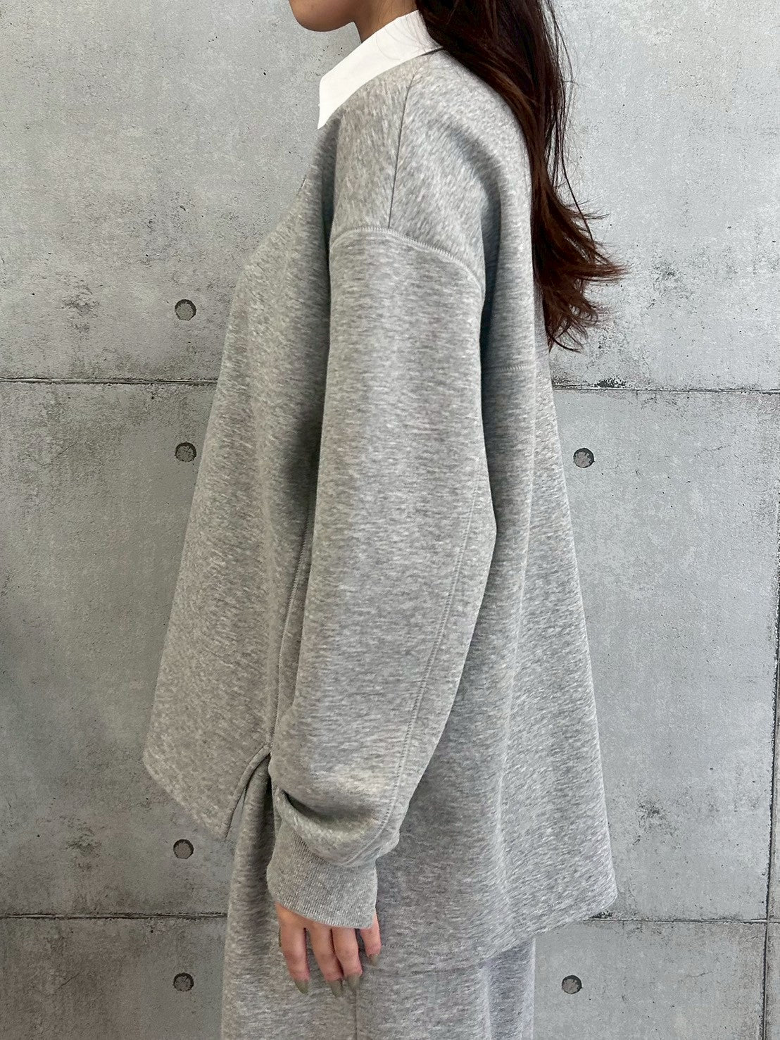 【ROSIEE】シャツレイヤード風スウェット/R780342