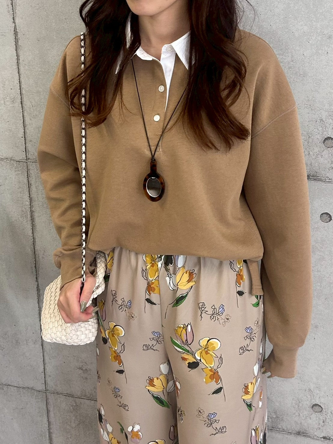 【ROSIEE】シャツレイヤード風スウェット/R780342