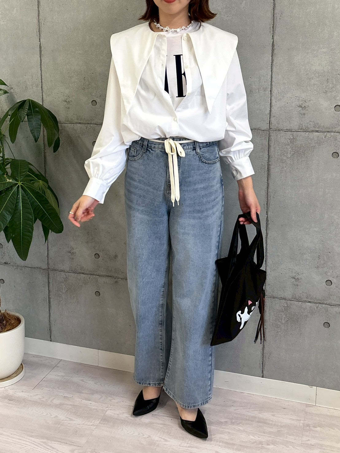 【ROSIEE】チャーム付フレンチブルドッグプリントマルシェバッグ/R781032