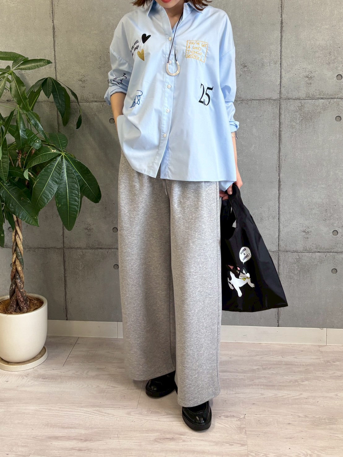 【ROSIEE】ウエストデザインタックスウェットパンツ/R780340