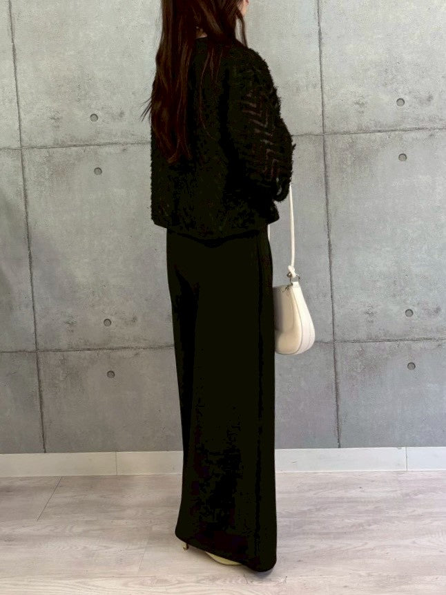 【ROSIEE】ウエストデザインタックスウェットパンツ/R780340