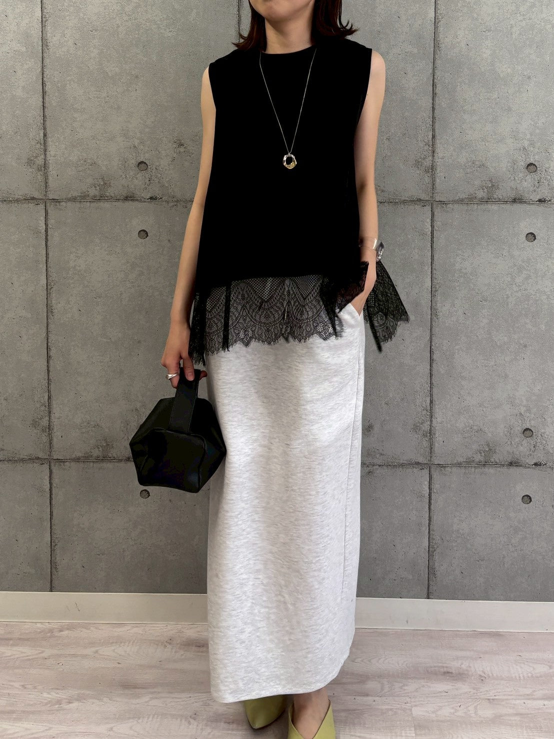 【ROSIEE】裾レーストップス/R810314