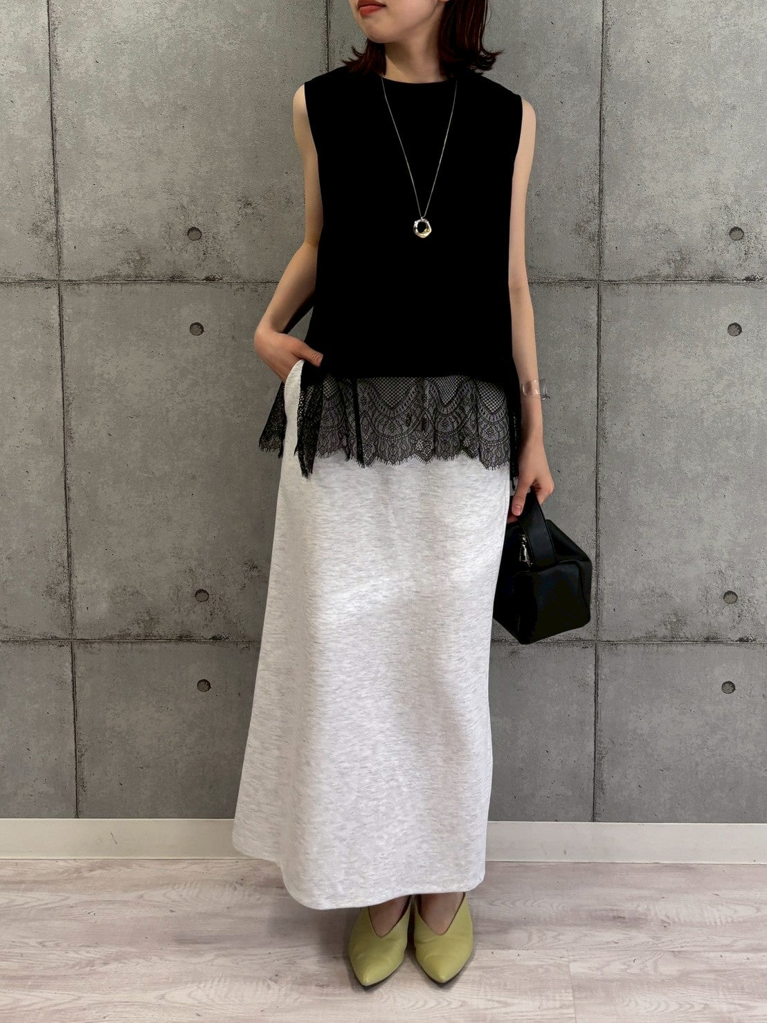 【ROSIEE】裾レーストップス/R810314