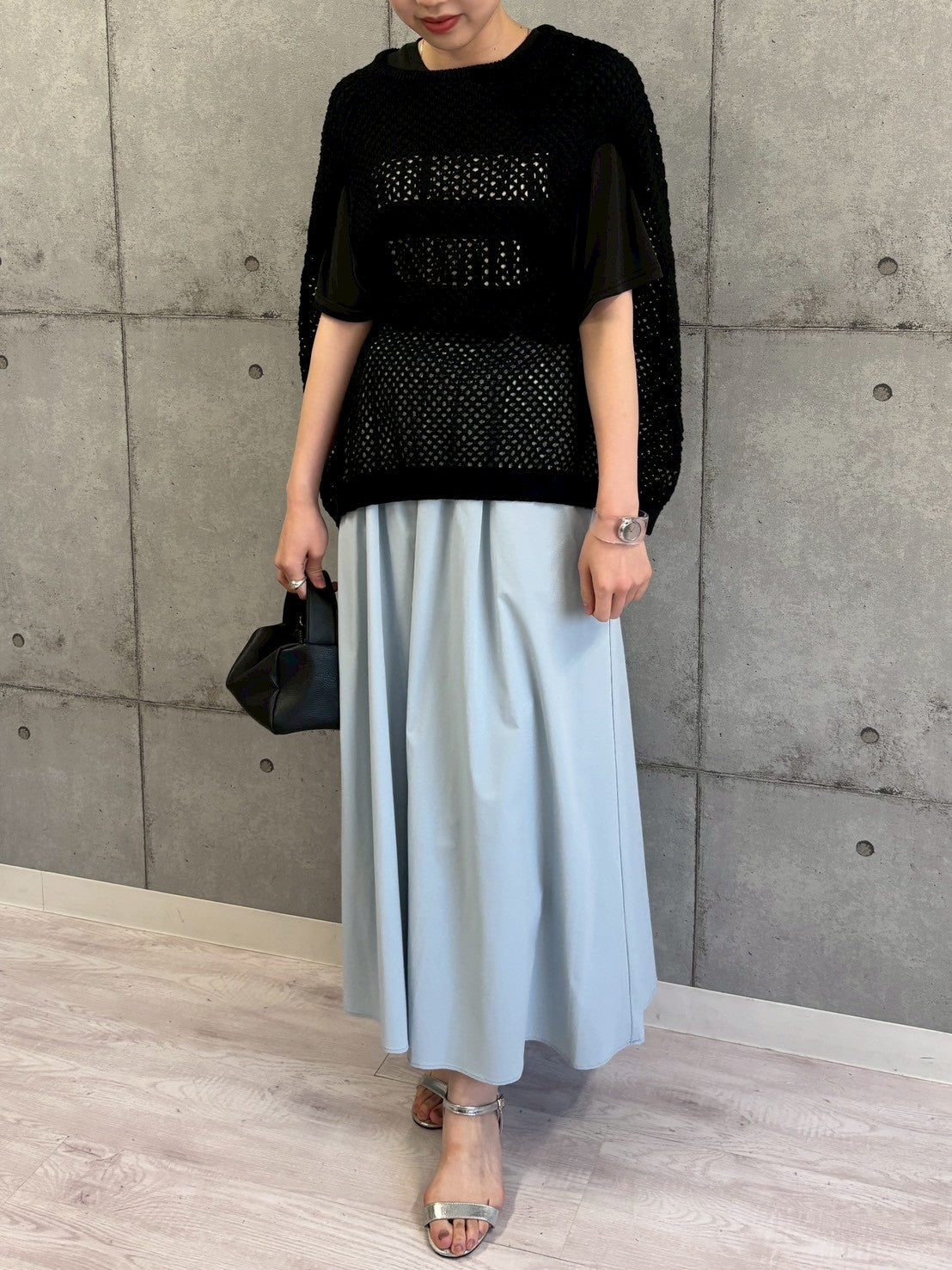 【ROSIEE】ソフトな風合いフロッキープリントTシャツ/R810317