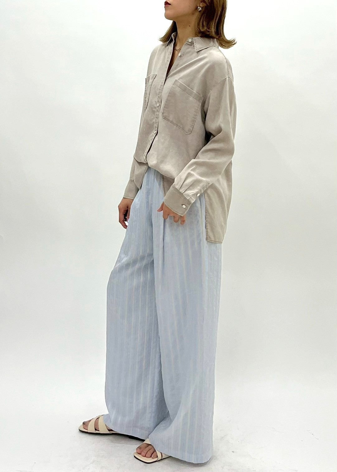 【PASSIONE】テンセルデニムシャツ(セットアップ可)/16930