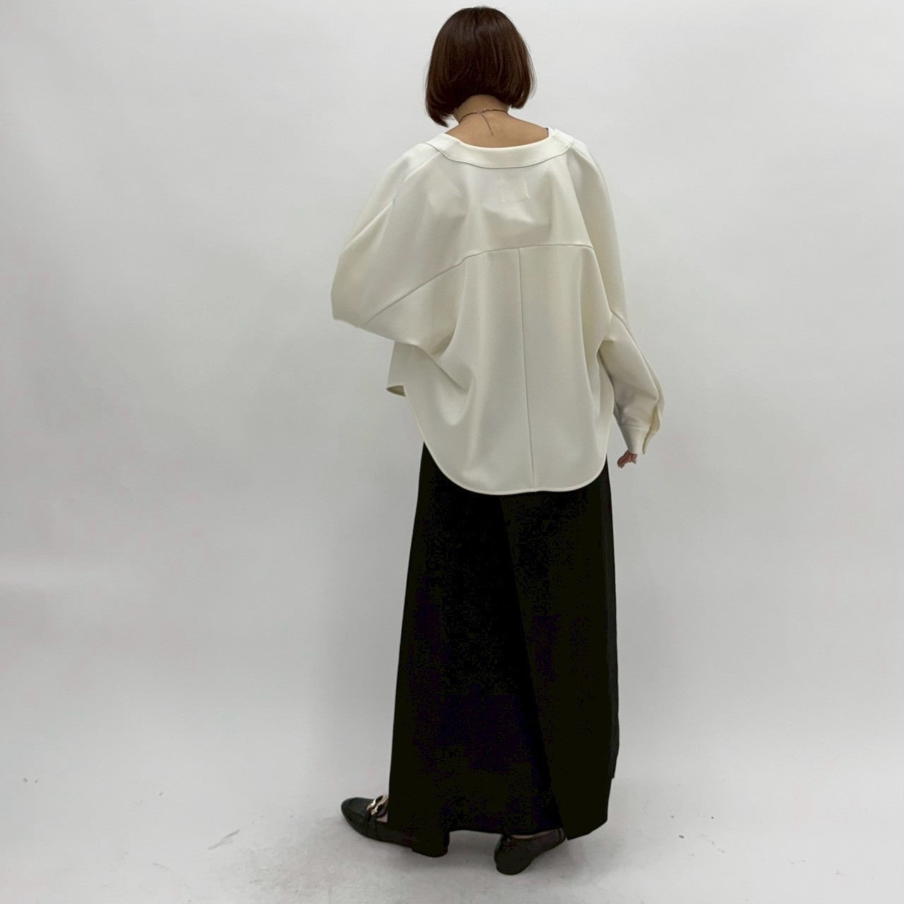 【cafune】ダブルニットバックフレアスカート/15611