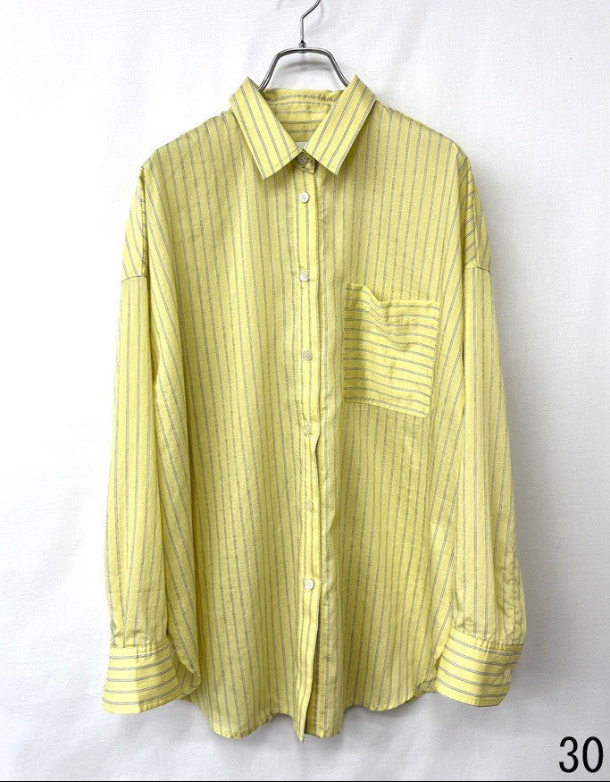 【cafune】セルロースストライプシャツ/15925