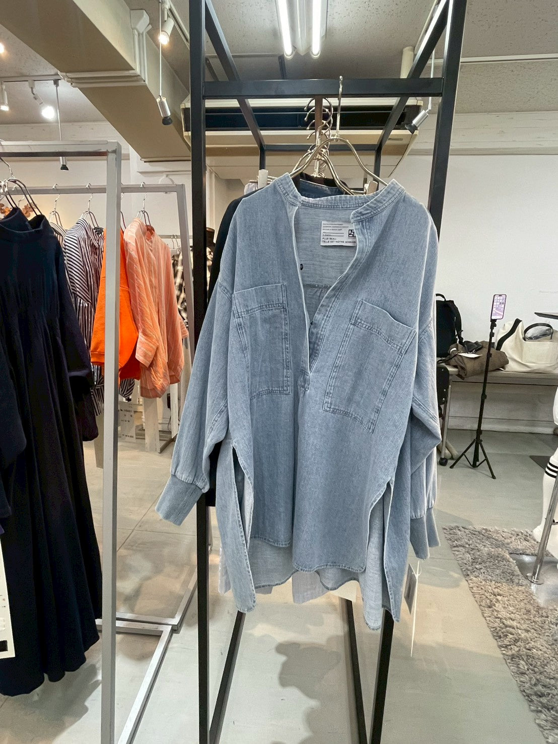 【PASSIONE】ビッグポケットプルオーバーシャツ/16976