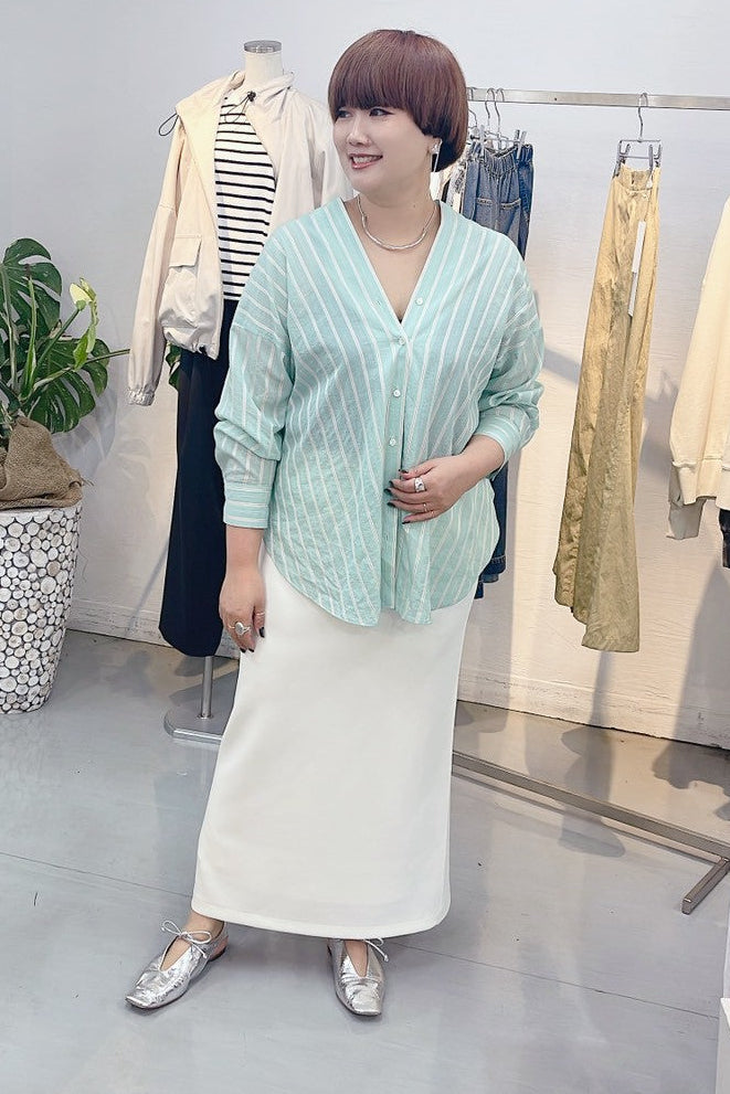 【cafune】ダブルニットバックフレアスカート/15611