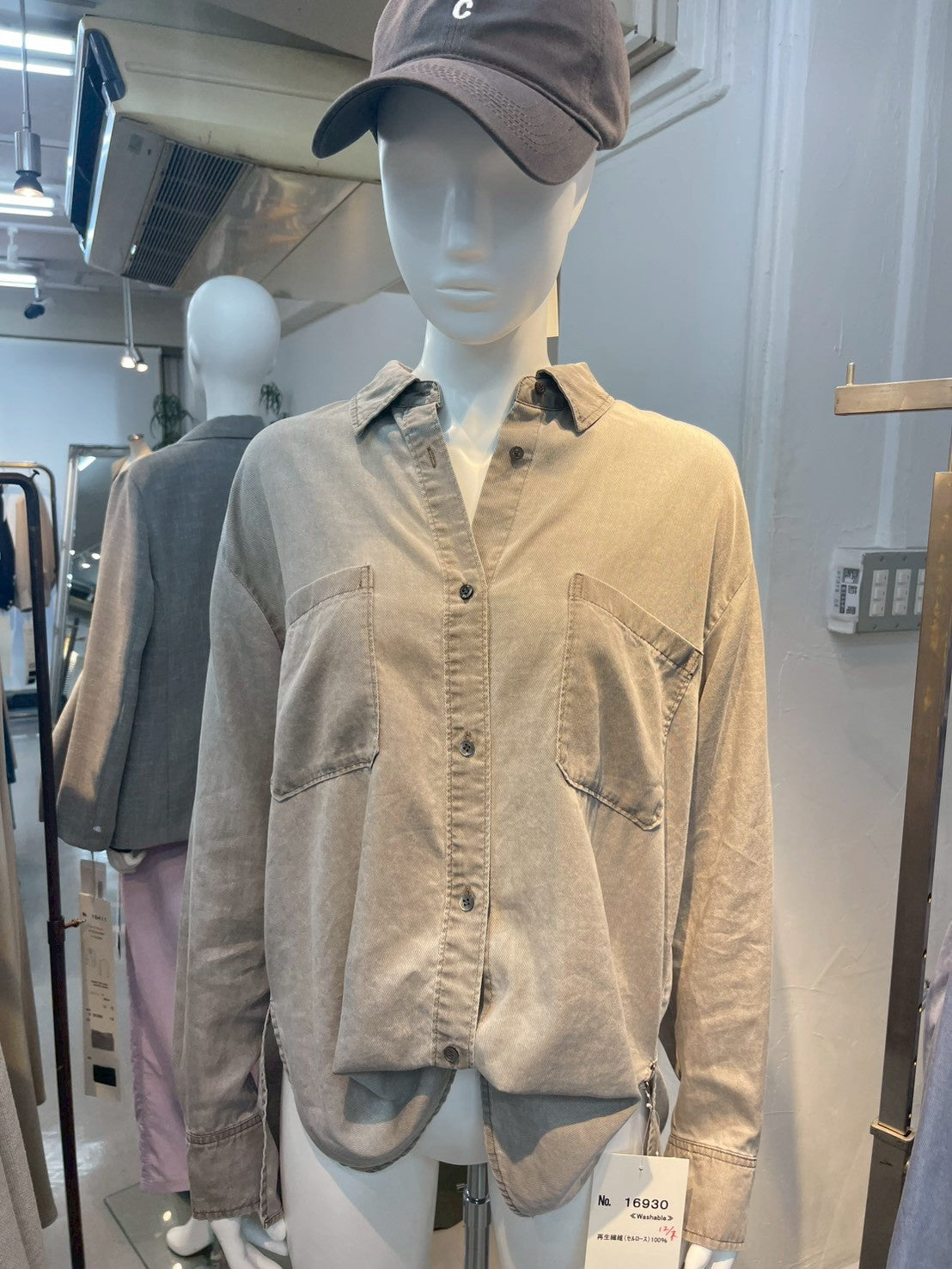 【PASSIONE】テンセルデニムシャツ(セットアップ可)/16930