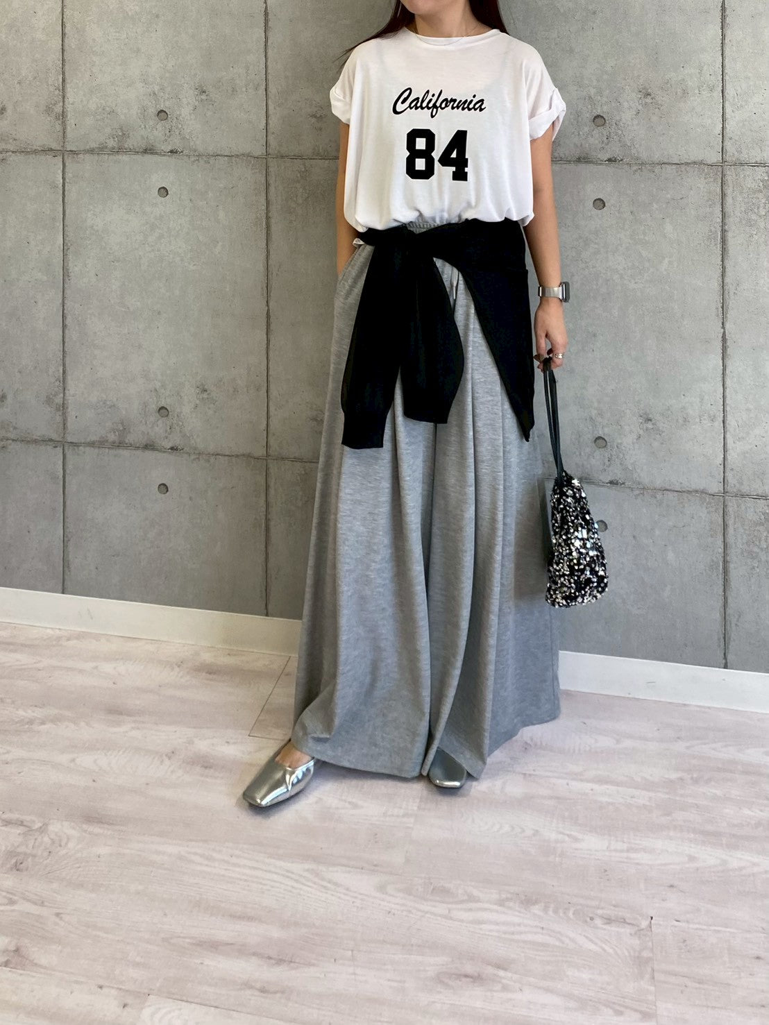 【ROSIEE】タック入りワイドイージーパンツ/R810315