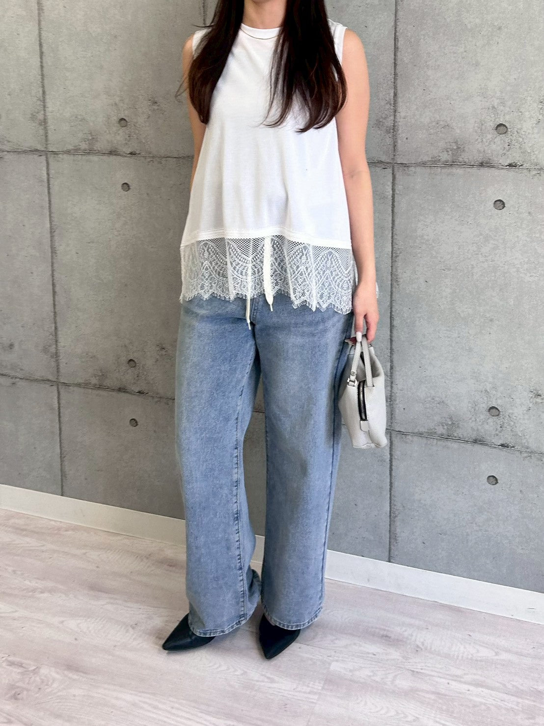 【ROSIEE】裾レーストップス/R810314