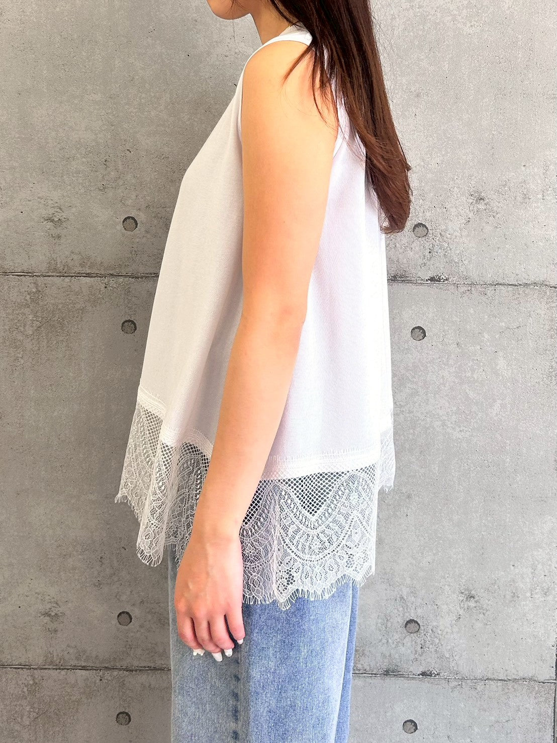 【ROSIEE】裾レーストップス/R810314