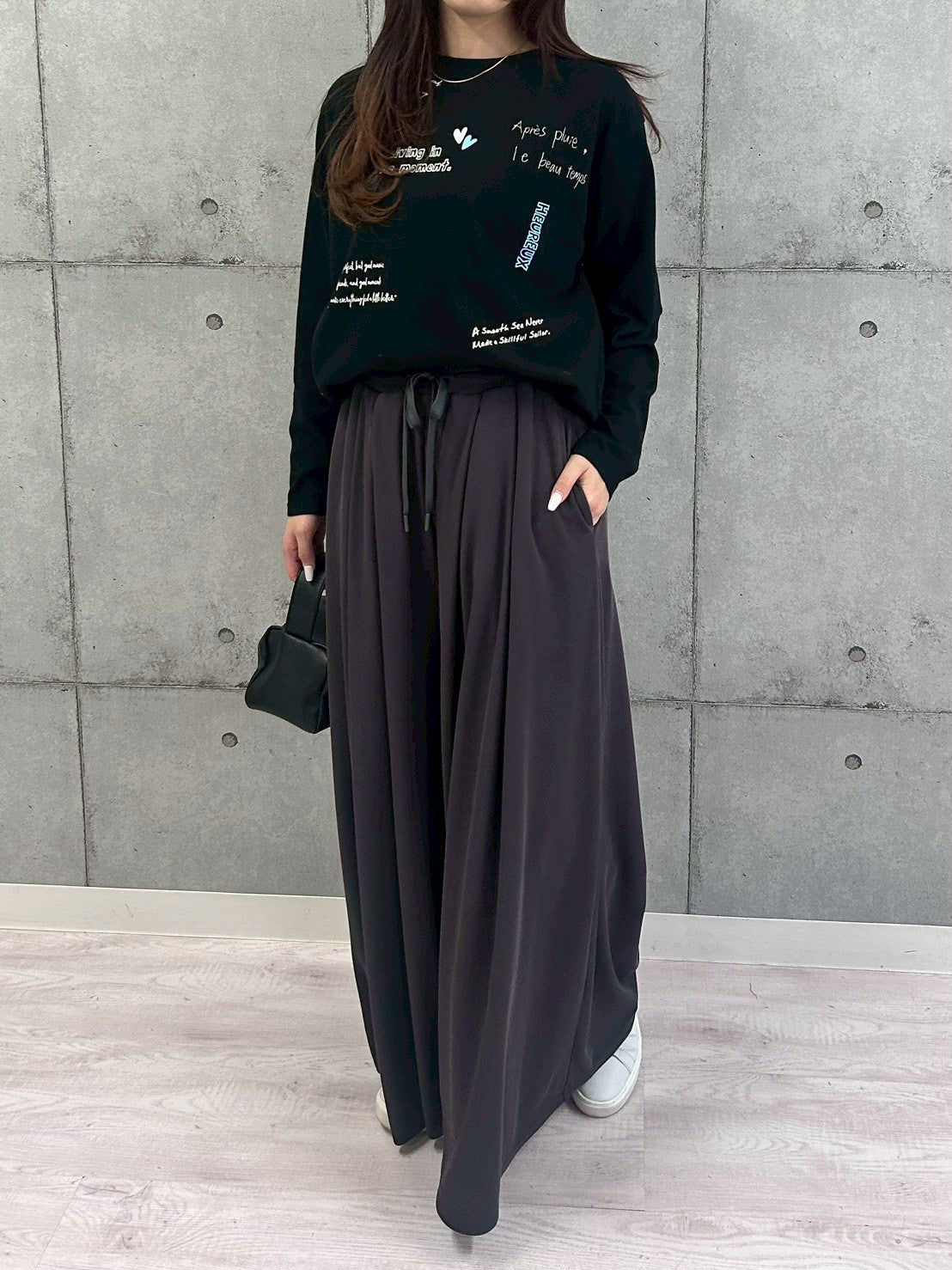 【ROSIEE】タック入りワイドイージーパンツ/R810315