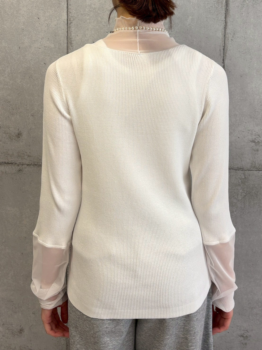【ROSIEE】シアーチュールドッキングニット/R851239