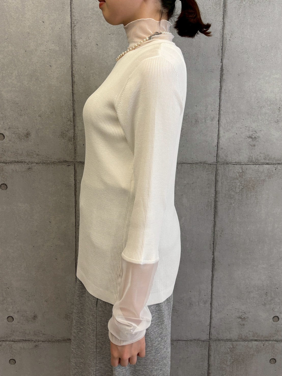 【ROSIEE】シアーチュールドッキングニット/R851239