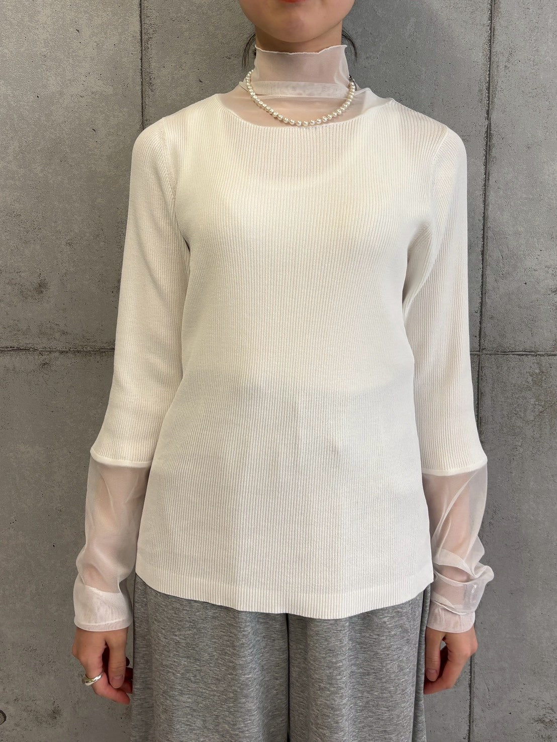 【ROSIEE】シアーチュールドッキングニット/R851239