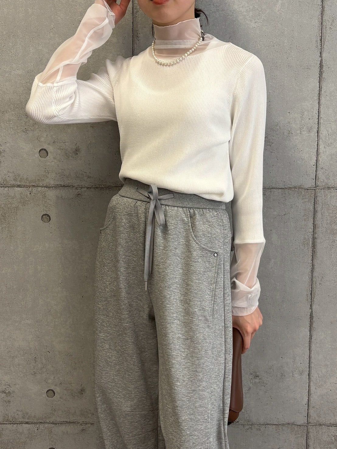 【ROSIEE】シアーチュールドッキングニット/R851239