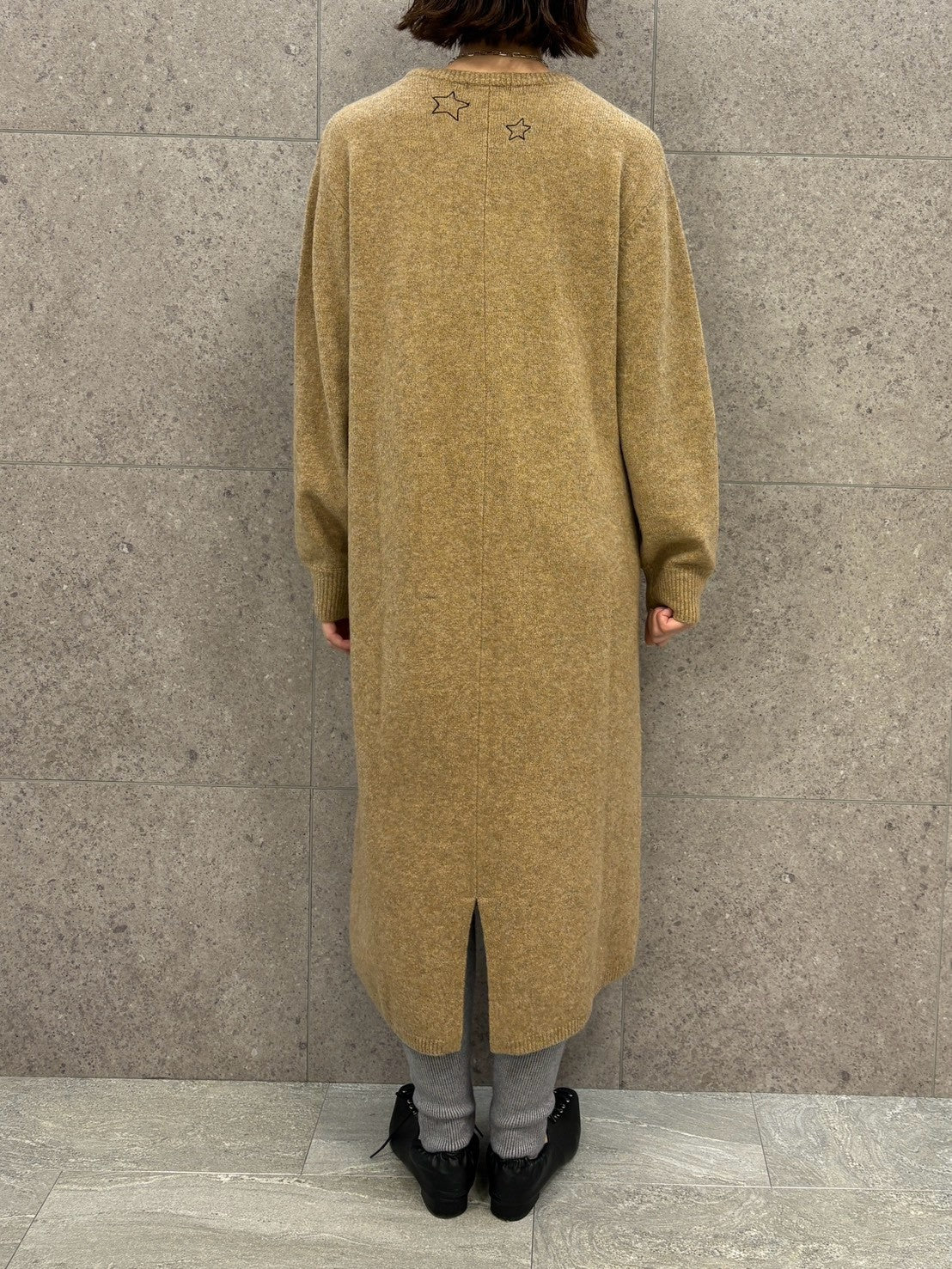 【ROSIEE】レタリング刺繡ニットワンピース/R891203