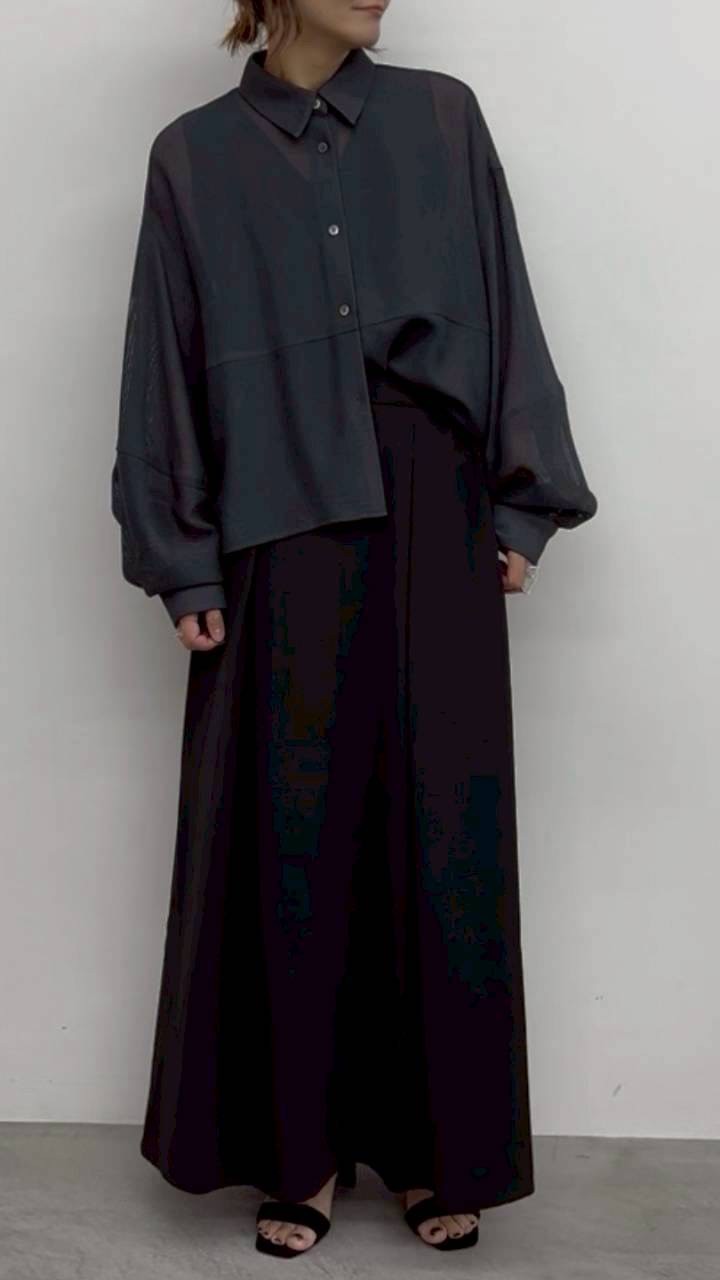 【CLOCHE】メッシュシャツ/612-85588