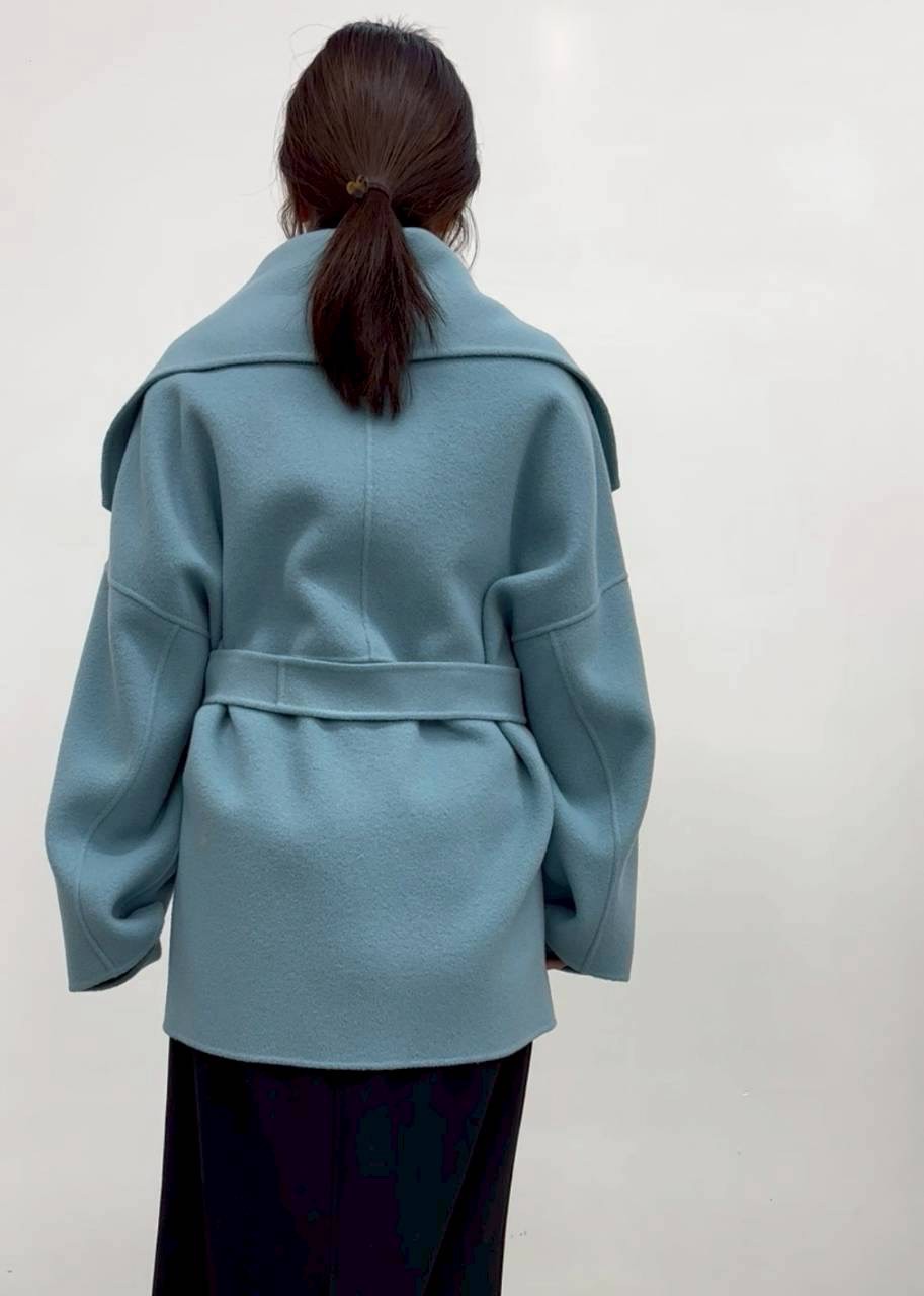 【CLOCHE】S140ウールオーバーシルエットコート/652-84501