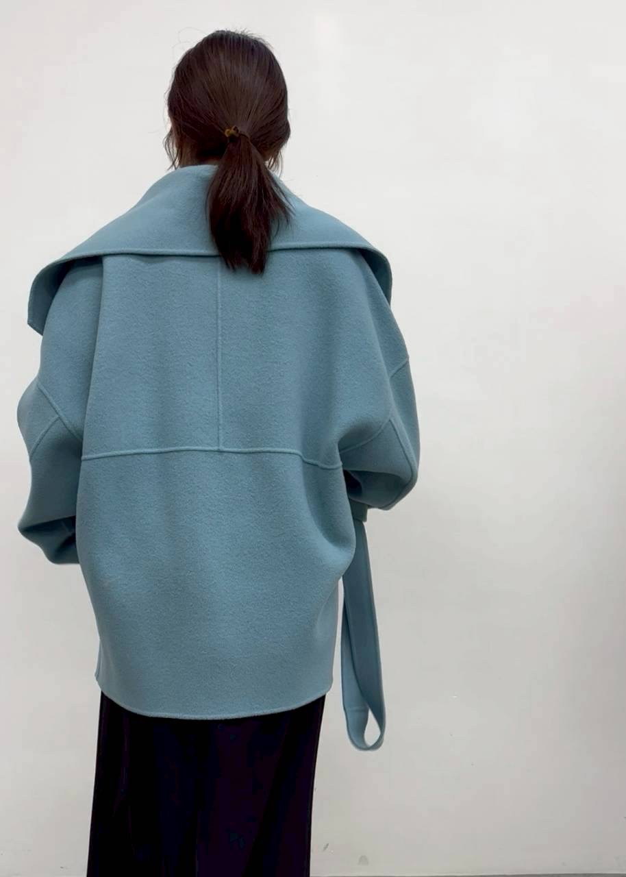 【CLOCHE】S140ウールオーバーシルエットコート/652-84501