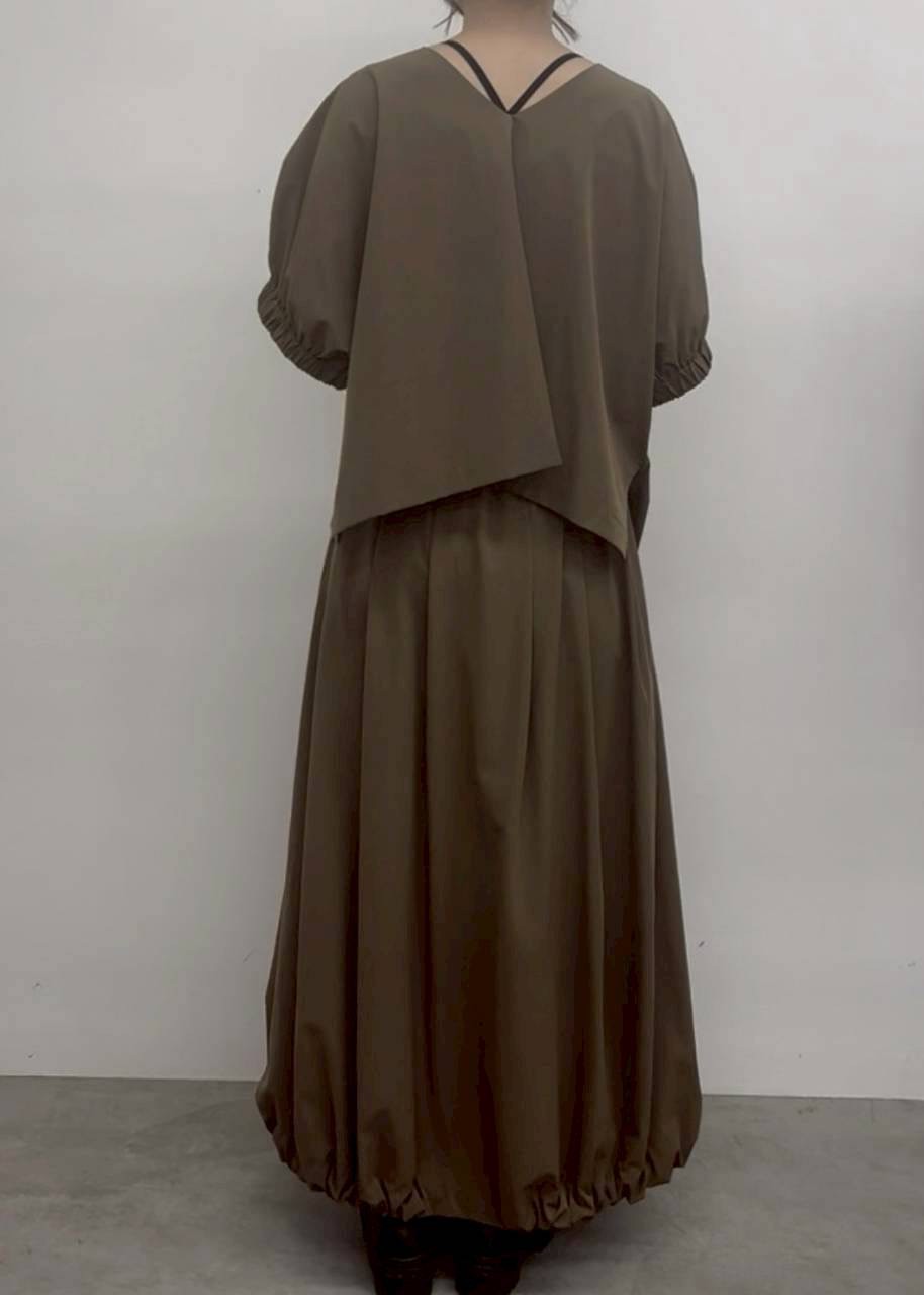 【CLOCHE】2WAYギャザースリーブプルオーバー/652-85596