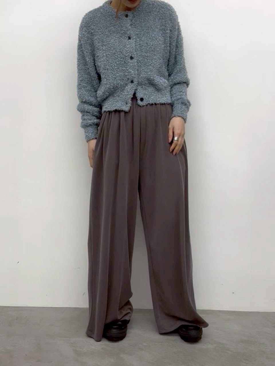 【CLOCHE】モダールジャージワイドパンツ/652-86514