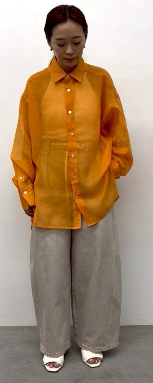 【CLOCHE】シアーシャツ/610-85007