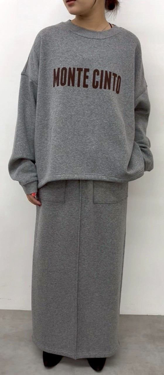 【CLOCHE】裏起毛ロゴプルオーバー/552-85703　572-85703