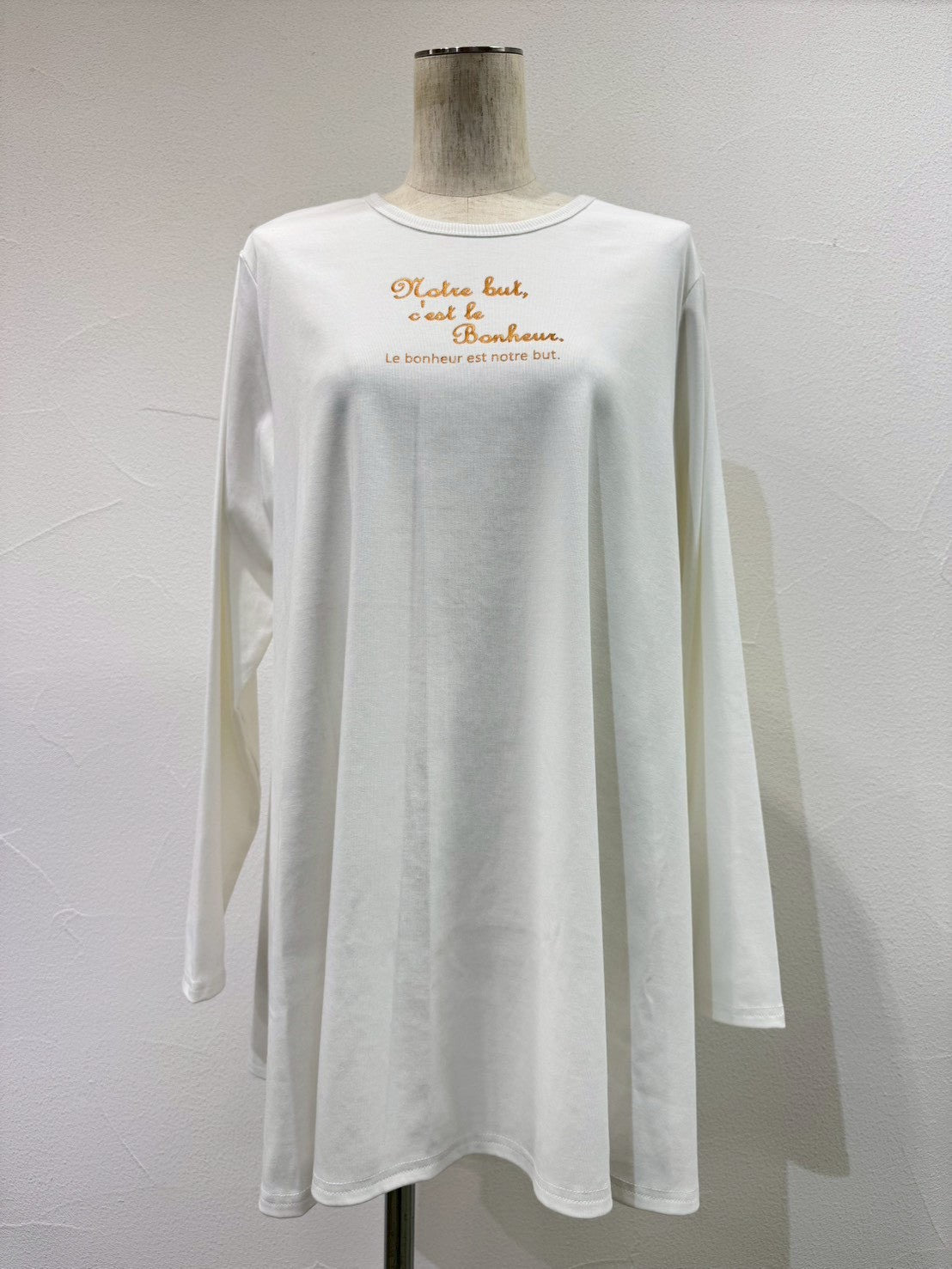 【CYAN TOKYO】フレアチュニックロゴL/S T/610430