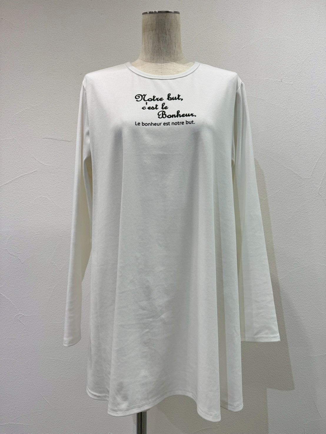 【CYAN TOKYO】フレアチュニックロゴL/S T/610430