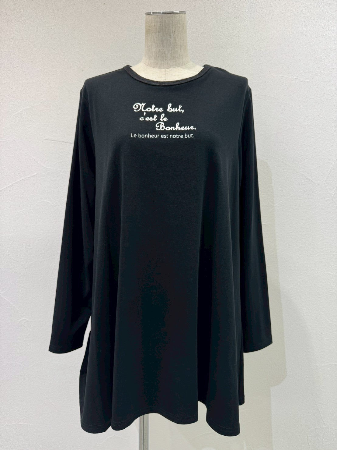 【CYAN TOKYO】フレアチュニックロゴL/S T/610430