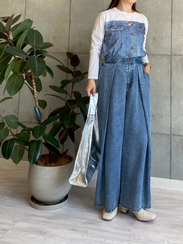 【ROSIEE】ワイドタックテンセルパンツ/R772708