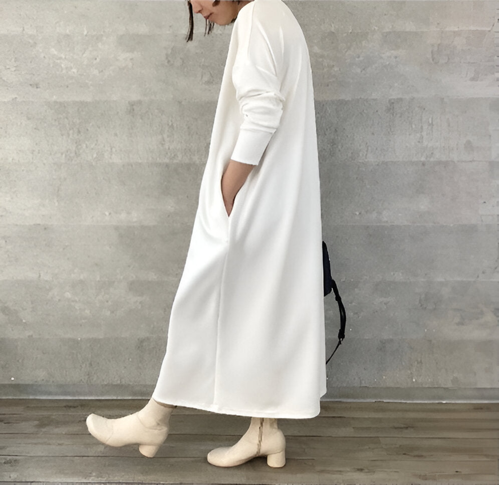 【ANNAKERRY】スキッパーカットソーワンピース/56261101