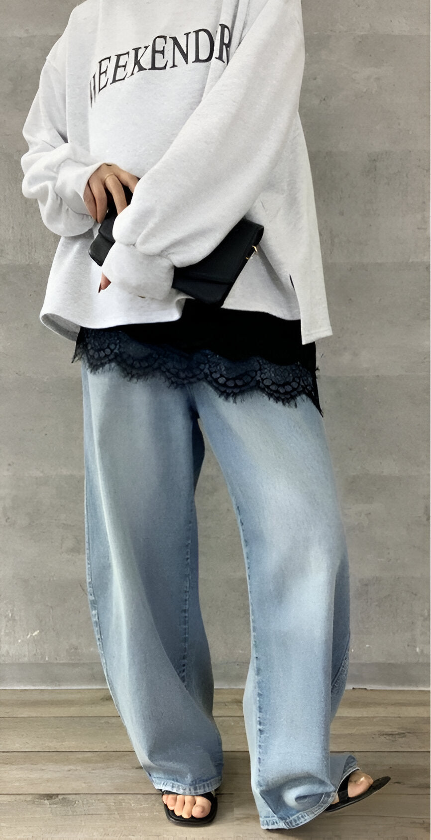 【ANNAKERRY】レースヘムアシメントリーキャミ/85261716