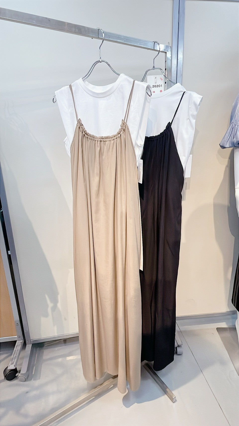 【PASSIONE】Ｔシャツ付キャミソールワンピース/26201