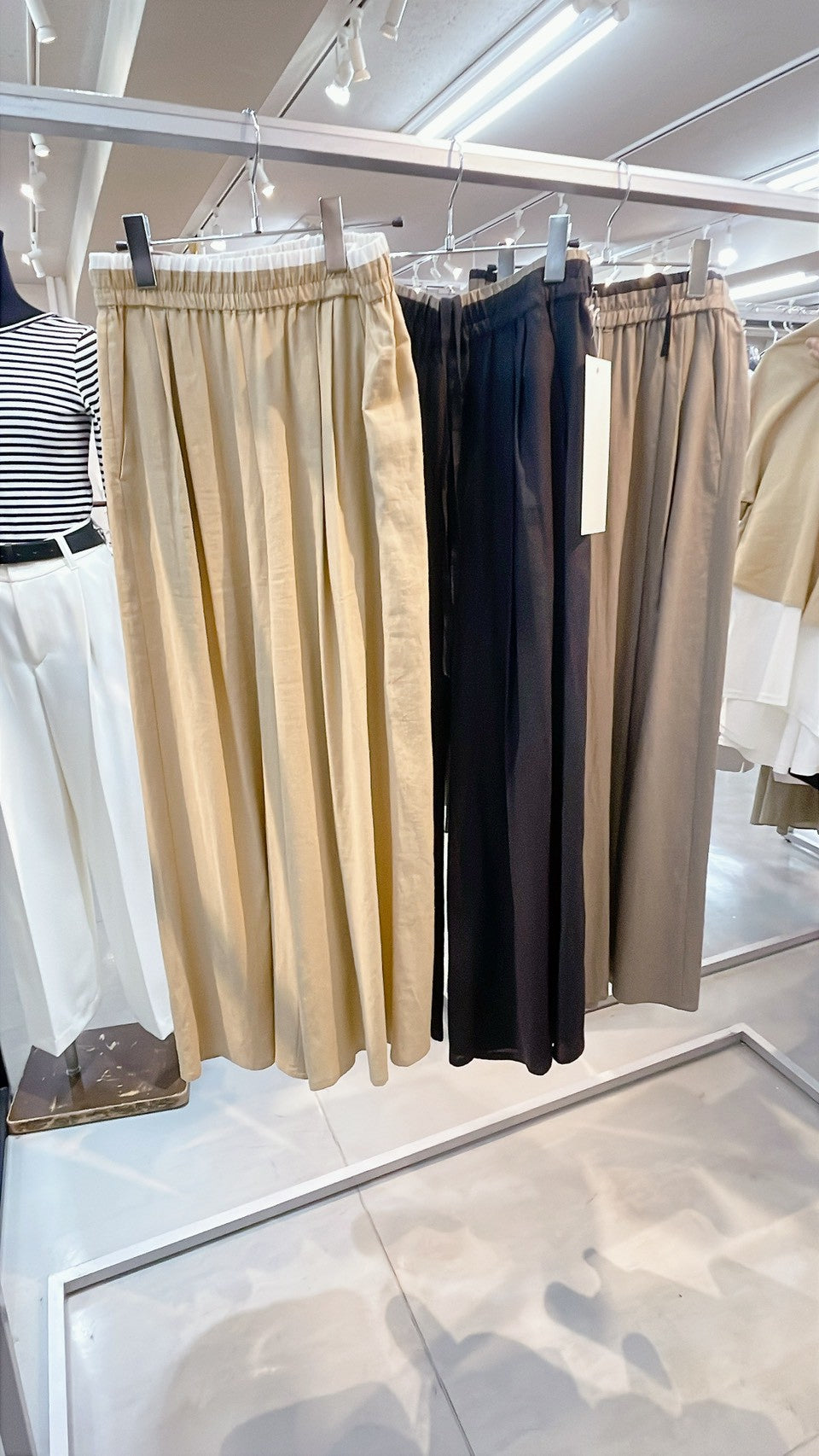 【PASSIONE】麻レーヨンワイドパンツ/26611